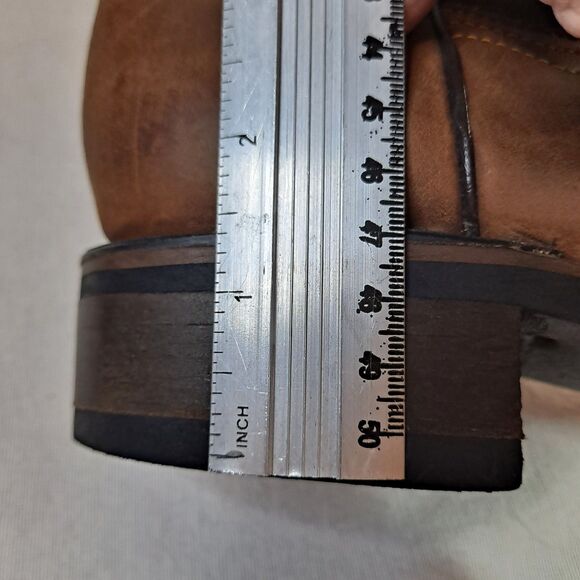 John Davis Western Boots Size 26 (Women's US 9 Men's US 7) Brown Leather Cowgirl - Picture 12 of 13